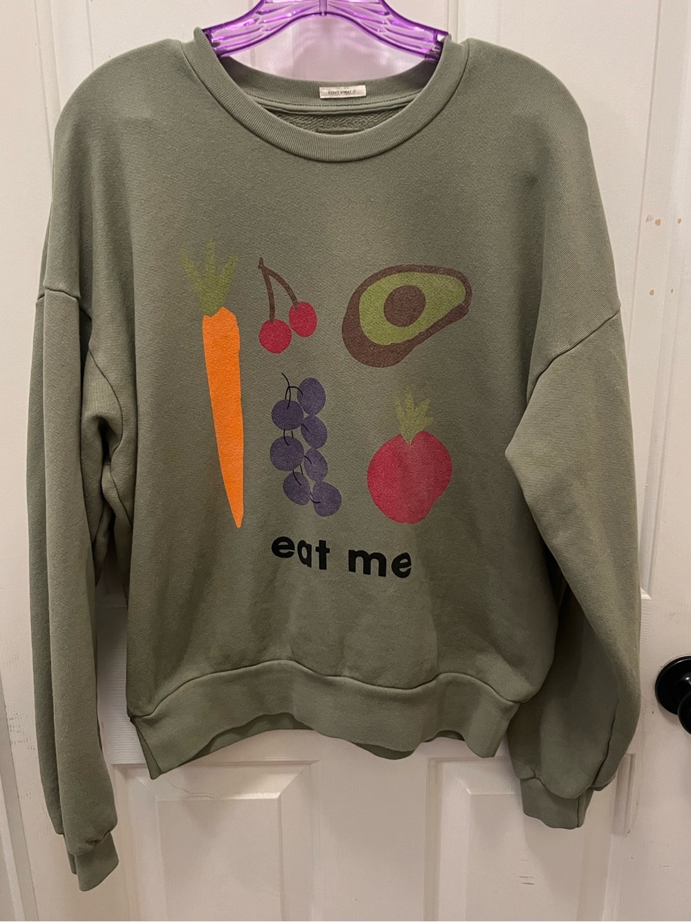 EUC - MOTHER - The Drop Square (Eat Me edition) Sweatshirt - Sz Medium